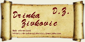 Drinka Živković vizit kartica